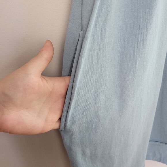 NWT Urban Outfitters medium blue babydoll top tunic dress with pockets boho - Picture 6 of 10